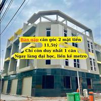 Bán gấp nhà phố 4 tầng, căn góc 2 mặt tiền siêu đẹp. Liền kề Metro