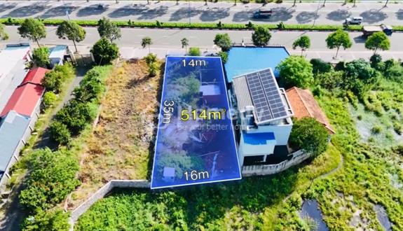 Sở hữu ngay 514m2 đất mặt tiền Võ Thị Sáu - Phước Hải - TP HCM. Ngang 14x35m sẵn 500m TMDV - Ảnh 1