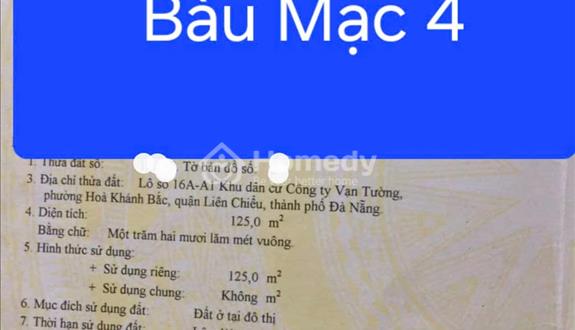 🔴💥bán đất đường bàu mạc 4 - gần biển thoáng mát-dtđ: 125m2 (5x25)m - Ảnh 1