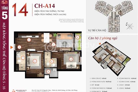 Tôi chính chủ bán CH2314,  2n2vs, 2BC, Lotus, Hoàng Huy Commerce