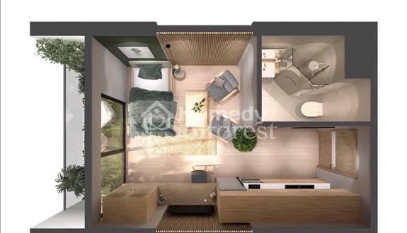 Bán Studio, đủ đồ, tầng trung - Tòa Solforest Ecopark- Giá 2 tỷ 3xx bao sổ - Ảnh 1