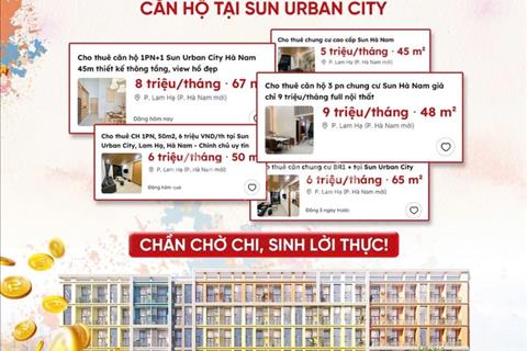 Cho Thuê Chung cư Art Residence Sun Urban Hà Nam. 0942315888