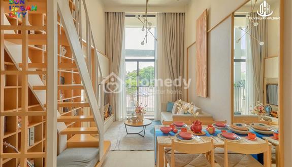 Cho thuê căn hộ 2pn "full option" tại Sun Urban City Hà Nam - Ảnh 1