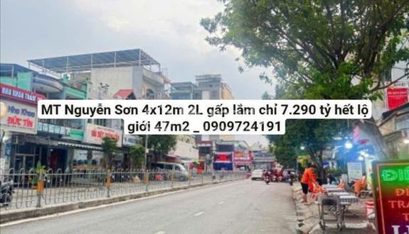 47m2_4x12m_2Lầu_MT kinh doanh Nguyễn Sơn_bán nhà Quận Tân Phú - Ảnh 1