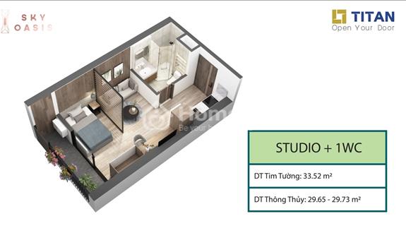 Bán nhanh Studio - chung cư Skyoasis Ecopark - Giá 2 tỷ 150 bao sổ - Ảnh 1