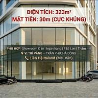 Hiếm thật sự - Mặt phố Trần Phú, Mặt tiền 20m, 323m2, Hà Đông