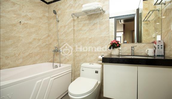 Căn hộ dịch vụ phố Đào Tấn cho thuê căn 1 ngủ 50m². Giá thuê căn hộ 15.5tr/tháng. - Ảnh 1