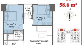 Bán căn 2 ngủ 1 vệ sinh có sổ lâu dài tại FLC Đại Mỗ - Ảnh 3