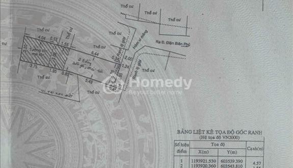 S sổ=19m2,Giá 3.4tỷ (tl),1 mặt Rạch Xuyên Tâm,1 hẻm Điện Biên Phủ thông Trường Sa - Ảnh 1