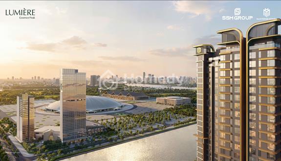 Penthouse thang riêng Lumiere Essence Peak - Masterise Homes view hồ Thiên Nga 32ha, tt thành phố - Ảnh 1