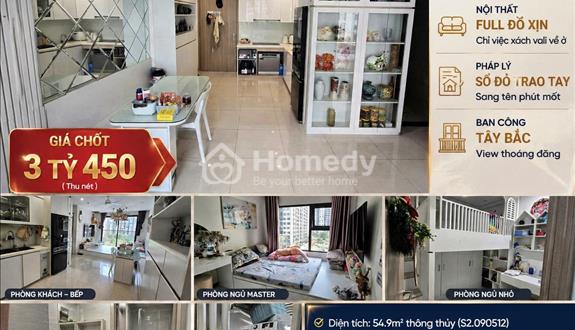 Căn 2PN1WC tầng đẹp view thoáng giá rẻ chỉ 3,45 tỷ tại Vinhomes Ocean Park. - Ảnh 1