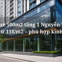 Cho thuê 500m2 tầng 1 Nguyễn Tuân giá chỉ từ 11$/m2 phù hợp kinh doanh