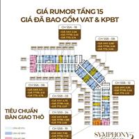 Nhận chọn căn ngoại giao dự án Symphony 5 view pháo hoa trực diện sông Hàn theo đúng tầng và mã căn