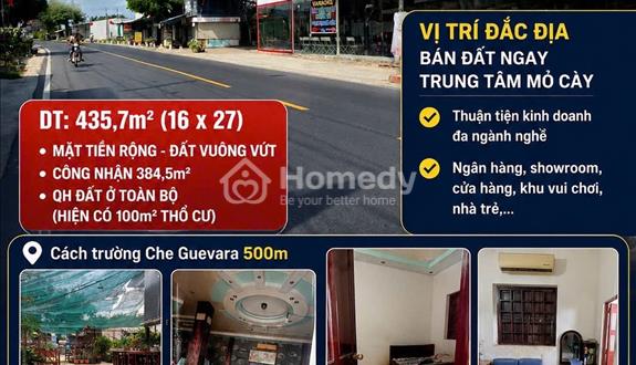 Bán đất 16x27 tặng nhà ngay trung tâm Mỏ Cày Nam Btre cũ - Ảnh 1