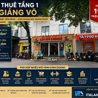 Cho thuê tầng 1 - 240m2, Giảng Võ - mặt tiền 10.6m2 siêu hiếm 