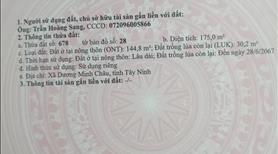 Bán đất 144.8m2 thổ cư 678 4-4 Xã Dương Minh Châu 500 triệu quy hoạch lộ giới đường nhựa 20m - Ảnh 4