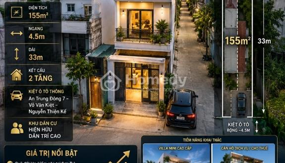 💎 Nhà 2 TẦNG Kiệt  Oto LÊ HỮU TRÁC – QUỸ ĐẤT 155M² hiếm gặp sát biển Mỹ Khê - Ảnh 1