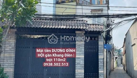 💎 (15tr) Nhà 3 tầng 2 mặt tiền DƯƠNG ĐÌNH HỘI gần KHANG ĐIỀN | 5PN có ban công - Ảnh 1