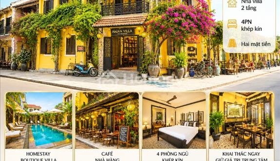 Bán nhà 2 mặt tiền Lý Thường Kiệt Hội An | 210m² | Villa đang khai thác | Quỹ đất hiếm trung tâm - Ảnh 1