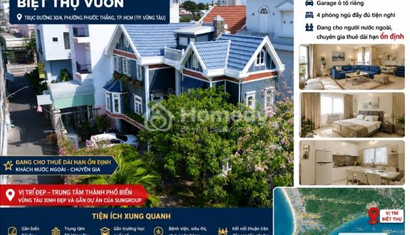 Bán biệt thự vườn đang có dòng tiền cho thuê dài hạn và ổn định - Ảnh 1