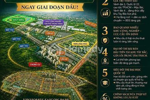 Hàng độc quyền, Vinhome Saigon Park HocMôn nhà phố 1 trệt 3 lầu full giá chỉ 6tỷ1, gần trường học