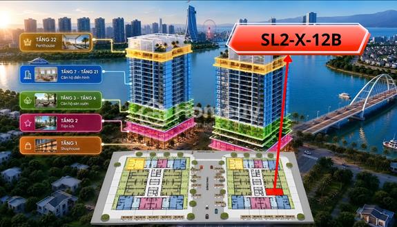 Căn Hộ 2pn View Sông S-Light Tower Sun Group - Vốn Từ 500 Triệu - Ảnh 1