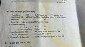 Chín c,hủ gửi em bán căn nhà 4x14 này ở Thới Tam Thôn 6,Hóc Môn giá 829Tr đã có sổ riêng  - Ảnh 5