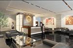 Sảnh chờ căn hộ Helios Tower được thiết kế sang trọng và hiện đại.
