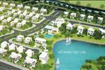 Bên trong khu dân cư có một nhánh sông nhỏ, cây xanh được trồng dọc bờ kè, mang lại môi trường sống trong lành cho cư dân.