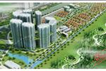 Phối cảnh dự án Khu đô thị An Khánh - An Thượng với các dãy chung cư, biệt thự liền kề và khuôn viên xanh.