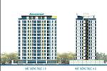 Khối kiến trúc của căn hộ Carillon 3 liền kề với mảng xanh, như trải rộng ra không gian, ôm lấy thiên nhiên vào trong công trình.