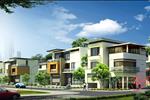 Phối cảnh biệt thự Chelsea Park thuộc dự án biệt thự liền kề tại Khu đô thị Yên Hòa được thiết kế theo phong cách Tân cổ điển.