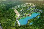 Ngoài ra, tại khu Sunset Villas & Resort, khách hàng sẽ cảm thấy thư thái khi được dạo bộ quanh khu hồ nước rộng 4 ha được bao bọc xung quanh là đồi núi có thảm thực vật phong phú trong một không gian yên bình.
