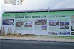 Khu đô thị Quang Minh Green City được quy hoạch trên diện tích rộng 151,24 ha do Công ty CP Đầu tư Du lịch Quang Minh (Vinashin) làm chủ đầu tư. Toàn bộ dự án được chia thành 15 khu vực (Lô 01 - Lô 15) với các chức năng khác nhau, mật độ xây dựng thấp, mật độ cây xanh cao. Quy hoạch chung được tạo lập trên nguyên tắc gìn giữ tối đa cảnh quan tự nhiên sẵn có trong khu vực, những cấu trúc, công trình mới đan xen không phá vỡ môi sinh sẵn có, đó chính là chìa khoá trong việc tạo ra một môi trường sinh thái cho khu đô thị xanh Quang Minh Green City.
