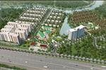 Toàn cảnh khu đô thị từ trên cao với vị trí đắc địa, hưởng hệ thống hạ tầng giao thông tối đa trong khu vực.