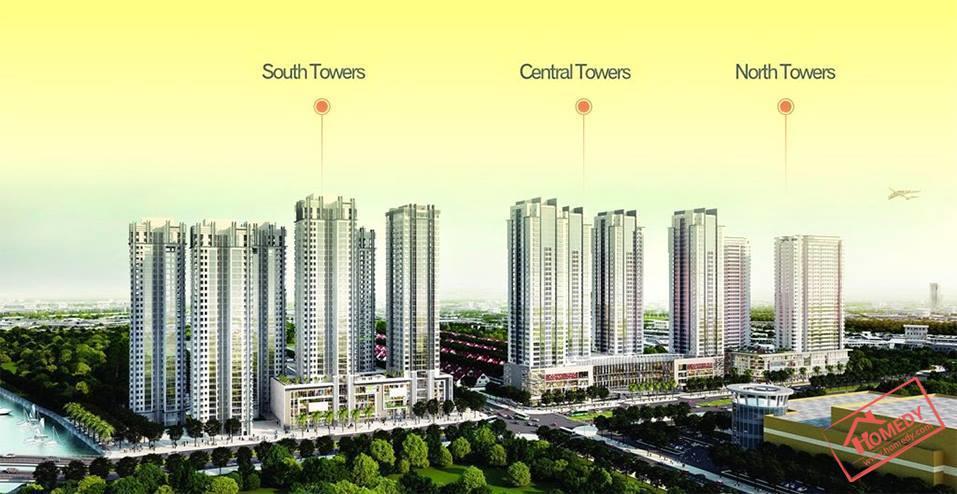 Phối cảnh tổng thể khu căn hộ Sunrise City