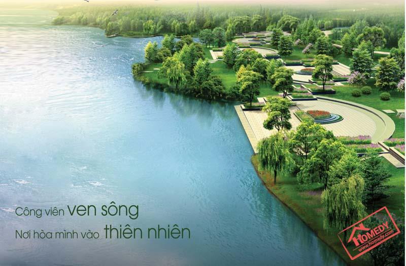 dat nen Gia Long River Tower la noi an cu ly tuong