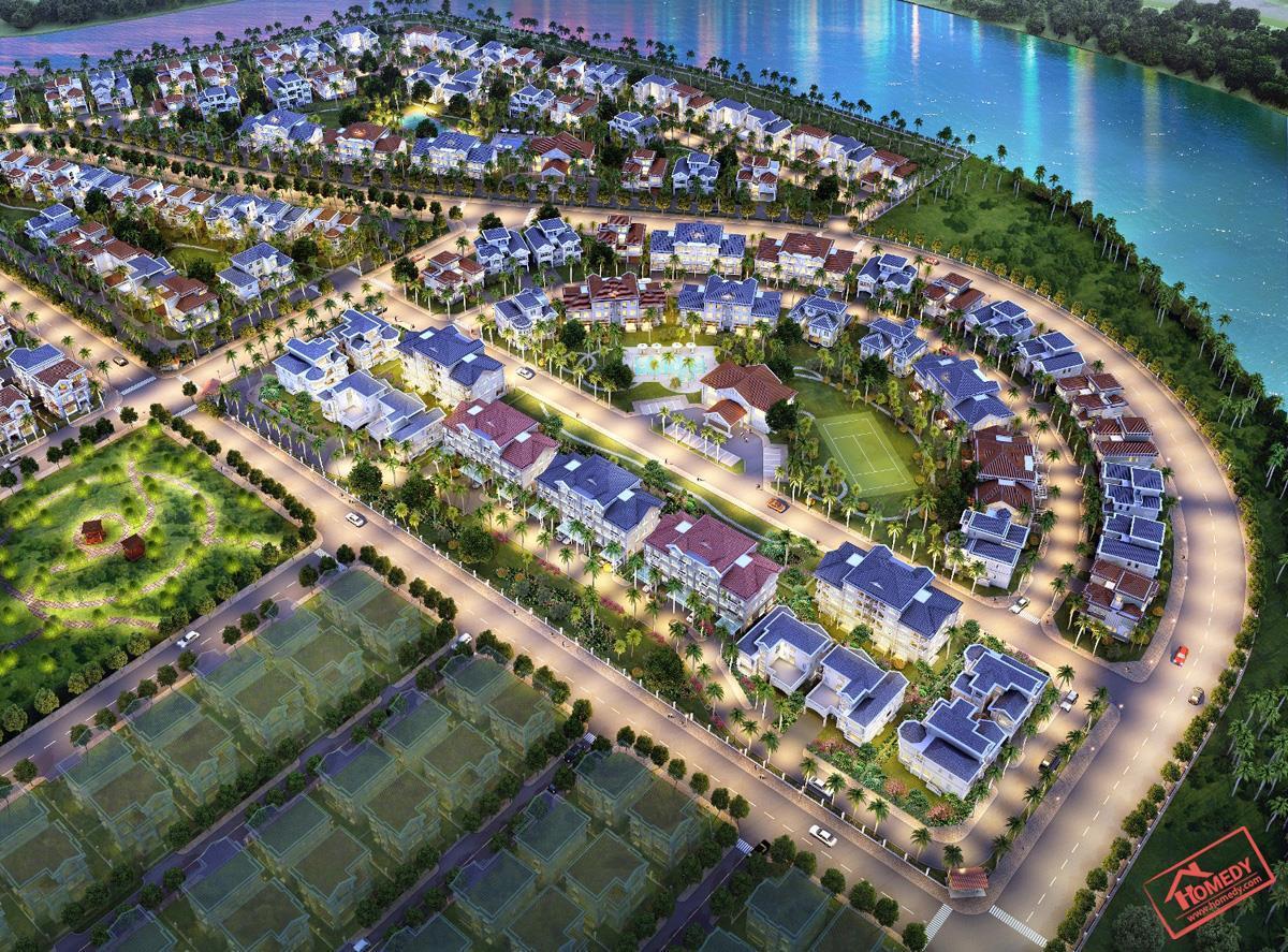 tong quan Biệt thự ven sông Phú Hoàng Gia