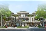 Nhà phố tại khu dân cư Thăng Long Sky Village được thiết kế hiện đại, các căn liền kề tạo nên một không gian thống nhất, cây xanh mang lại cảnh quan xanh mát. 