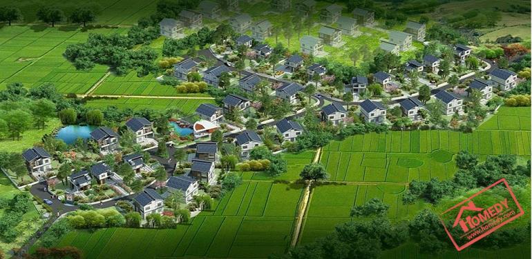 phoi canh tong the biet thu Green oasis villas