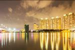 Từ dự án Saigon Pearl cư dân có thể chiêm ngưỡng toàn cảng thành phố về đêm.