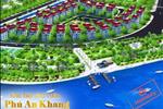Khu biệt thự với 3 mặt giáp sông có nhiều không gian xanh mát mang lại cuộc sống trong lành, yên bình, hội tụ vượng khí, may mắn và tài lộc cho gia chủ.