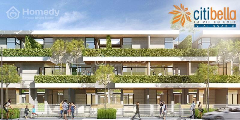 Phối cảnh nhà phố Citibella Cát Lái