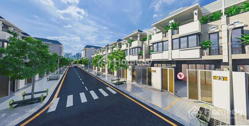 Thiết kế sang trọng của khu biệt thự văn hoa villa