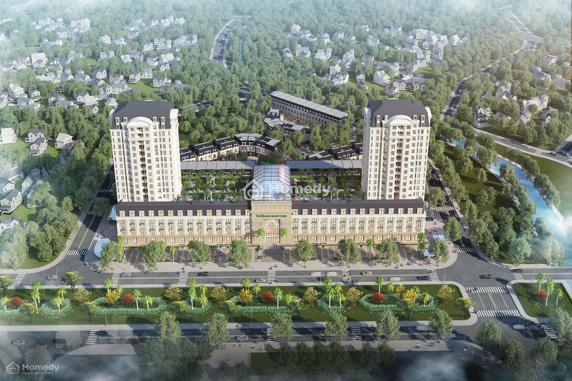 Phối cảnh dự án The Manor Crown Huế