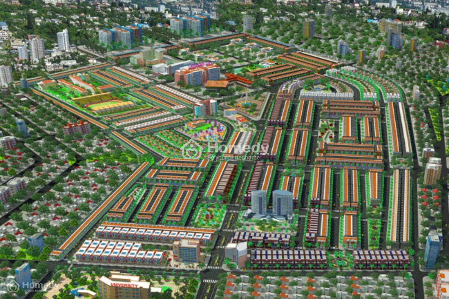 Phối cảnh dự án Khu đô thị thương mại Lavender City Vĩnh Cửu