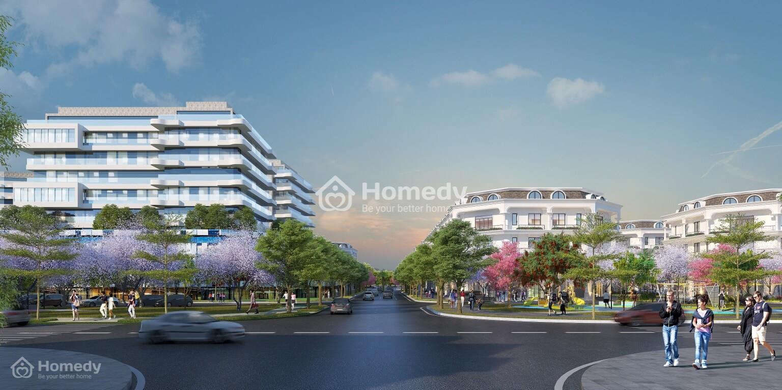 Các trục đường đan xen nhau tuyệt đẹp tại dự án Calyx Residence