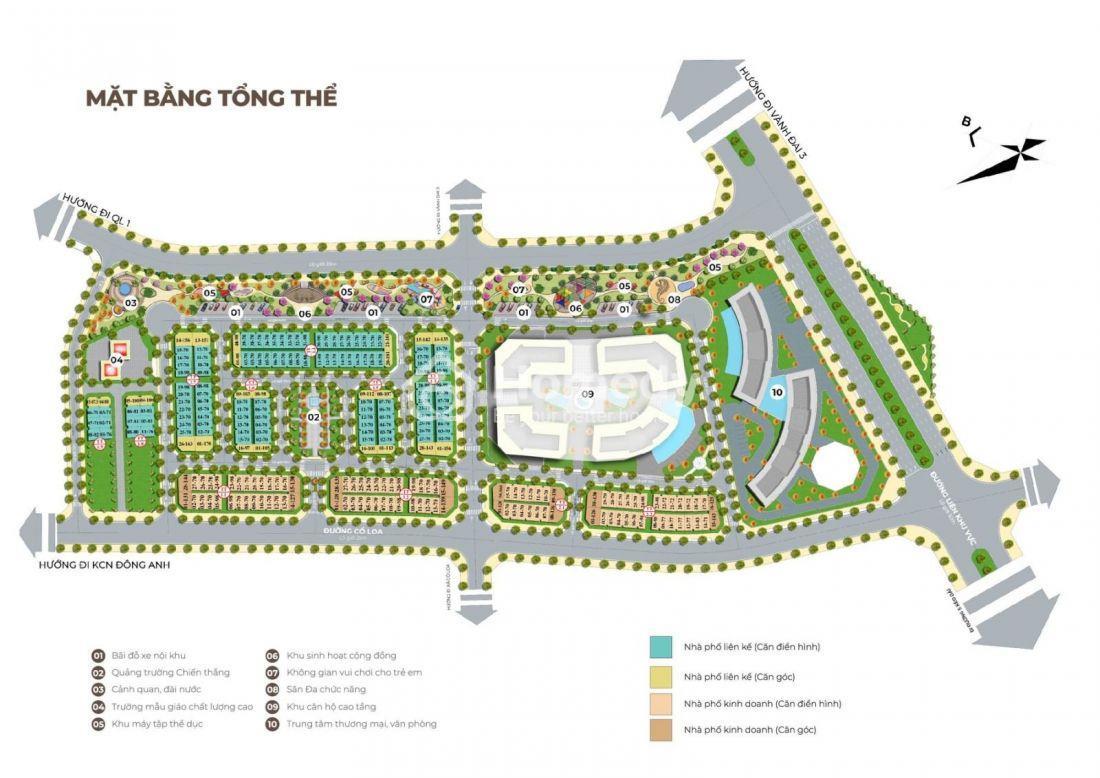 Mặt bằng tổng thể dự án Calyx Residence.