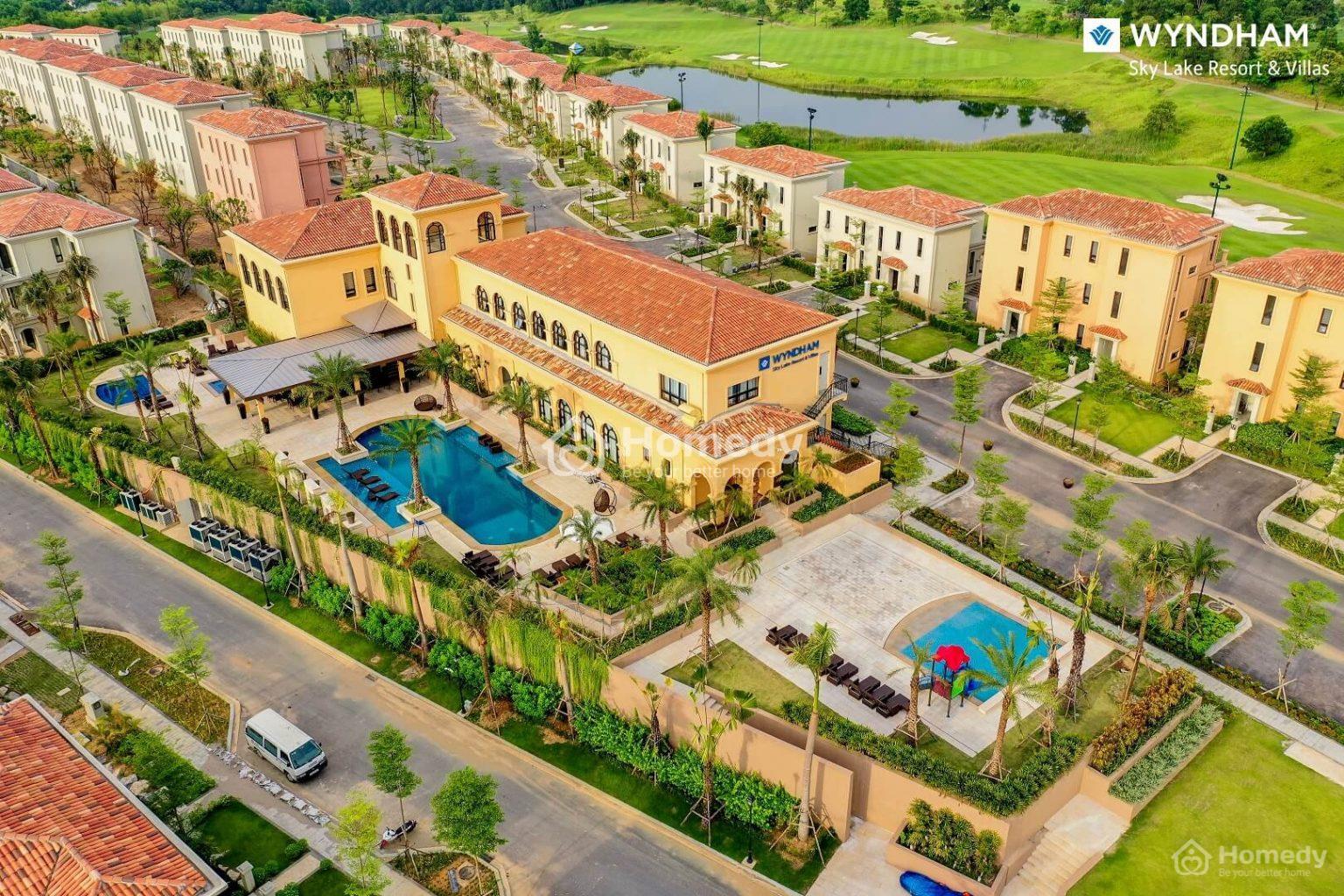 Hình ảnh thực tế dự án Wyndham Sky Lake Resort & Villas