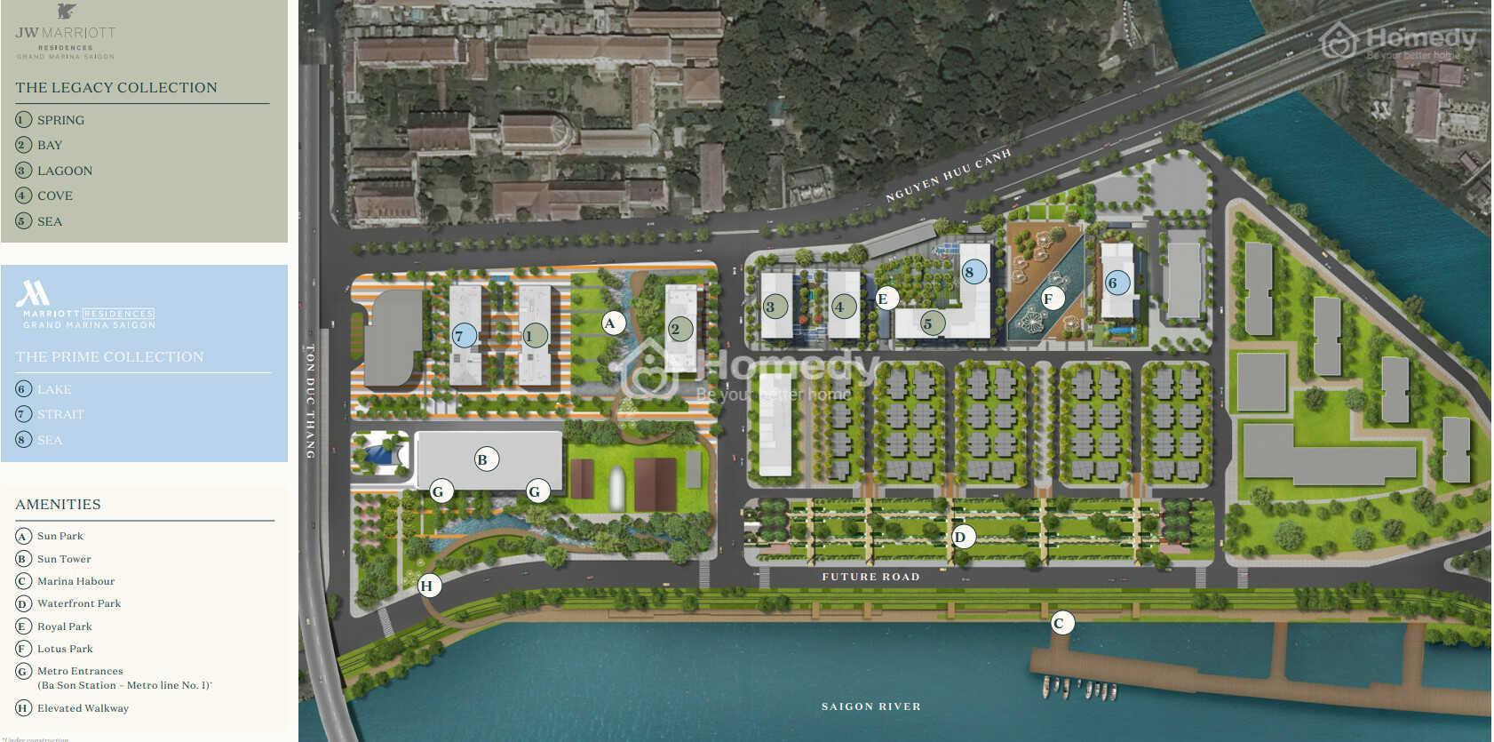 Mặt bằng tổng quát dự án Grand Marina Saigon